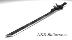 3d english_text highres katana no_humans original shadow simple_background sword talpidae weapon weapon_focus white_background