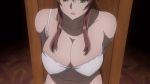 2boys 2girls animated bdsm bondage bouncing_breasts bound bra breasts brown_hair cleavage goryuu green_eyes high_ponytail huge_breasts indoors large_breasts lingerie mask multiple_boys multiple_girls navel ninja panties ponytail suzue_konomi tagme thighhighs triage_x underwear video video whip white_bra white_panties