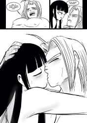 1boy 1girl ass black_eyes black_hair blush breasts couple cum dragon_ball dragon_ball_super excited excited_for_sex fellatio highres kiss lemonjoojoo long_hair mai_(future)_(dragon_ball) muscular muscular_male nipples oral penis pussy sex super_saiyan thick_thighs thighs trunks_(dragon_ball) trunks_(future)_(dragon_ball) uncensored vaginal