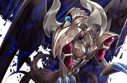 claws demon demon_horns dragon duel_monster evil_god gem highres horns k.nock long_tail monster red_eyes tail the_wicked_eraser wings yu-gi-oh!