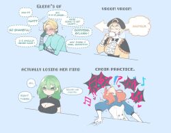 4girls ahegao annette_fantine_dominic blonde_hair blue_eyes female_byleth_(fire_emblem) comparing comparison cunnilingus dedue_molinaro dimitri_alexandre_blaiddyd emotionless_sex english_text expressionless felix_hugo_fraldarius female_focus fire_emblem fire_emblem:_three_houses green_eyes green_hair implied_oral ingrid_brandl_galatea mercedes_von_martritz multiple_girls nintendo nyantcha oral orange_hair orgasm petite smug sylvain_jose_gautier tongue tongue_out under_table