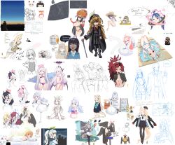1boy 6+girls absurdres akatsuki_(naruto) biblically_accurate_angel birthday birthday_cake blue_archive burger cake cosplay doodle_sensei_(blue_archive) drawfag eating excuse_me_he_asked_for_no_pickles_(meme) food frieren_(cosplay) hasumi_(blue_archive) highres hina_(blue_archive) ibuki_(blue_archive) iroha_(blue_archive) kaede_(blue_archive) loli meme multiple_girls pun rio_(blue_archive) seia_(blue_archive) sensei_(blue_archive) sleeves_past_wrists sorry_for_being_sexy_yuni spanish_text