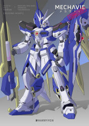 Rule 34 | beam cannon, char&#039;s counterattack, clenched hand, commentary, commission, concept art, crossover, english commentary, english text, funnels (gundam), gundam, harryych, hi-nu gundam, highres, lyrical nanoha, mahou shoujo lyrical nanoha, mecha, mecha focus, mobile suit, no humans, original, redesign, robot, science fiction, signature, takamachi nanoha