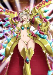 1girl artist_request fine_(symphogear) groin navel pasties senki_zesshou_symphogear smile source_request tagme