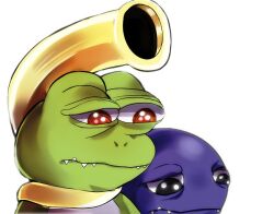 Rule 34 | black eyes, digimon, digimon (creature), frog, gekomon, meme, orange eyes, otamamon, sharp teeth, tadpole, teeth
