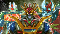 Rule 34 | alternate design, god mazinger, god mazinger (robot), great mazinger, great mazinger (robot), mazinger (series), mazinger z, mazinger z (mecha), mazinkaiser, mazinkaiser (robot), mecha, mecha focus, multicolored armor, pilder, prototype design, robot, super robot, ufo robo grendizer, y-ohkubo