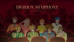 Rule 34 | 3girls, 5boys, digimon, digimon adventure: last evolution kizuna, glasses, highres, ishida yamato, izumi koshiro, kido jo, multiple boys, multiple girls, tachikawa mimi, takaishi takeru, takenouchi sora, yagami hikari, yagami taichi