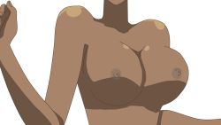 Rule 34 | 1girl, ayukawa miyuki, basquash!, breasts, dark-skinned female, dark skin, female focus, highres, solo, third-party edit