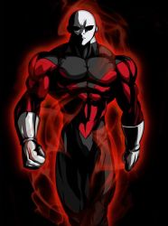 angry aura black_eyes jiren jiren_walk meme simple_background walking
