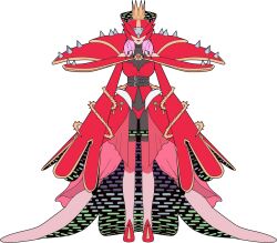 Rule 34 | belt, covered eyes, crown, digimon, digimon (creature), highres, long hair, mask, rafflesimon