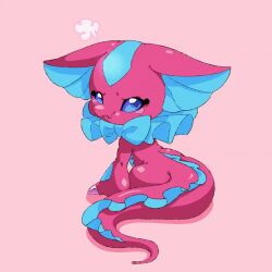Rule 34 | angry, animated, annoyed, blue eyes, claws, digimon, digimon (creature), elizamon, looking at viewer, ribbon, solo, tail, video
