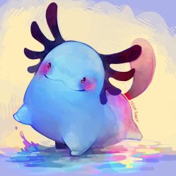 Rule 34 | beta pokemon, blush, gen 2 pokemon, madame (wooper), nintendo, pokemon, pokemon (creature), pokemon gsc, pokemon gsc (prototype), solo, sony-shock, tagme