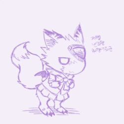 Rule 34 | digicore interface, digimon, digimon (creature), dorumon, monochrome, school uniform, sketch, tail, traditional media, wings