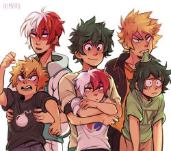 3boys aged_down angry artist_name bakugou_katsuki black_legwear black_pants black_shirt blonde_hair blue_eyes boku_no_hero_academia bomb burn_scar child closed_mouth collarbone collared_shirt curly_hair denim explosive eyebrows facial_scar freckles green_eyes green_hair green_shirt grey_eyes ikimaru jeans male_focus midoriya_izuku multicolored_hair multiple_boys open_mouth pale_skin pants pepsi red_eyes red_hair scar scar_across_eye scar_on_cheek scar_on_face sharp_teeth shirt short_hair shorts simple_background smile spiked_hair t-shirt tears teeth todoroki_shouto twitter_username two-tone_hair watermark white_background white_hair white_shirt yellow_shirt yellow_shorts