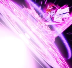 Rule 34 | 00s, 1girl, energy wings, female focus, lyrical nanoha, magic circle, magical girl, mahou shoujo lyrical nanoha, raising heart, raising heart (device mode), shoes, solo, starlight breaker, takamachi nanoha, takamachi nanoha (original mode), tom (1art.), twintails, white devil, winged footwear, wings
