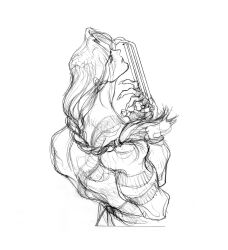 1boy bishounen braid claw_(weapon) fingernails from_behind game_cg gloves head_tilt highres long_fingernails long_hair male_focus mask monochrome nishimura_kinu non-web_source official_art solo street_fighter street_fighter_ii_(series) tattoo topless_male vega_(street_fighter) weapon