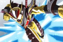 Rule 34 | 1boy, amakawa mayu, armor, commentary request, ice, kamen rider, kamen rider gavv (series), kamen rider valen, kamen rider valen frappe custom, male focus, rider belt, solo, tokusatsu, vrastumgear