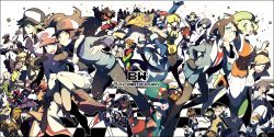 Rule 34 | 10s, 6+boys, 6+girls, alder (pokemon), anniversary, anthea (pokemon), professor juniper, baseball cap, bianca (pokemon), bow, bowtie, bronius (pokemon), brycen (pokemon), burgh (pokemon), caitlin (pokemon), cedric juniper, cheren (pokemon), chili (pokemon), cilan (pokemon), clay (pokemon), concordia (pokemon), cress (pokemon), domu (hamadura), drayden (pokemon), elesa (pokemon), elite four, emmet (pokemon), everyone, fennel (pokemon), gen 5 pokemon, ghetsis (pokemon), gorm (pokemon), grimsley (pokemon), gym leader, hat, highres, hilbert (pokemon), hilda (pokemon), holding, holding poke ball, ingo (pokemon), iris (pokemon), lenora (pokemon), looking at viewer, marshal (pokemon), multiple boys, multiple girls, n (pokemon), nintendo, oshawott, peaked cap, poke ball, pokemon, pokemon (creature), pokemon bw, rood (pokemon), ryoku (pokemon), shadow triad, shauntal (pokemon), skyla (pokemon), smile, snivy, starter pokemon trio, team plasma, team plasma grunt, tepig, traditional bowtie, zinzolin (pokemon), zorua