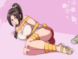 Rule 34 | ass, bdsm, bondage, bound, breasts, brown eyes, brown hair, cleavage, fatal fury, legs, lost one zero, shiranui mai, stree, street fighter, street fighter 6, the king of fighters, thighs