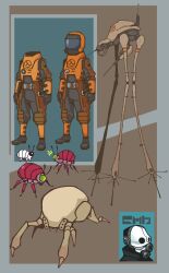 alien armor ethossketches full_armor half-life half-life_(series) half-life_1 half-life_2 headcrab hev_suit highres metrocop monster monster_focus no_humans non-humanoid_robot portrait robot strider_(half-life)