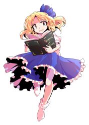 Rule 34 | 1girl, alice margatroid, alice margatroid (pc-98), alphes (style), bare arms, blonde hair, blue hairband, blue ribbon, blue skirt, bobby socks, book, commentary request, dairi, frilled skirt, frills, full body, grimoire of alice, hair between eyes, hairband, holding, holding book, large variant set, leg up, open book, parody, parted bangs, puffy short sleeves, puffy sleeves, ribbon, shirt, short hair, short sleeves, skirt, socks, solo, style parody, tachi-e, touhou, touhou (pc-98), transparent background, variant set, white shirt, white socks