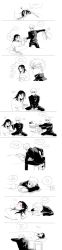 ... 2boys ? anger_vein arrow_(symbol) bed black_jacket blanket blush chair character_name comic couple english_text fever gakuran getou_suguru gojou_satoru hair_between_eyes hair_down highres indoors jacket jujutsu_kaisen long_hair long_image long_sleeves lying male_focus multiple_boys pale_skin pillow school_uniform seirorath shirt short_hair sick three-quarter_sleeves sound_effects speech_bubble stitched stool sunglasses table tall_image third-party_edit white_shirt yaoi