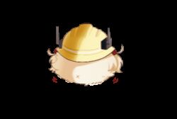1girl animated animated_gif blonde_hair blurry commission commissioner_upload from_behind furball goddess_of_victory:_nikke hard_hat helmet liter_(nikke) lowres motion_lines non-web_source shaking solo transparent_background yuutama2804