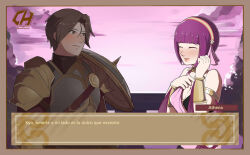 1boy 1girl armor asamiya_athena charlyarts fire_emblem fire_emblem:_three_houses kusanagi_kyou snk the_king_of_fighters the_king_of_fighters_xv
