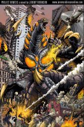 aircraft bioluminescence city colossal_kaiju_combat crossover destruction epic explosion giant giant_monster glowing helicopter kaiju matt_frank missile monster nemesis_(project_nemesis) official_art project_nemesis project_nemesis_(series) rocket sunstone_games