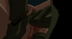 00s 1girl 2002 anal animated animated_gif arms_up blood clitoris defloration double_penetration held_down interspecies lowres lying minako_haruno monster multiple_penetration on_back pussy rape restrained sex short_hair spread_legs tagme uncensored urotsukidouji