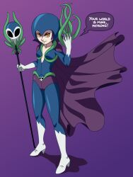 fullbody_costume highres purple_hair supervillain tagme tentacles yellow_eyes zone-tan