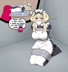 absurdres baobhan_sith_(fate) barghest_(fate) barghest_(swimsuit_archer)_(second_ascension)_(fate) bdsm bondage bound brockendynamite cloth_gag fate/grand_order fate_(series) gag gagged highres improvised_gag peril