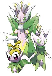 closed_mouth colored_sclera colored_skin creatures_(company) fakemon full_body game_freak green_sclera green_skin happy hyshirey multicolored_skin nintendo official_style original pokemon purple_eyes simple_background smile split_mouth standing transparent_background two-tone_skin white_eyes white_skin