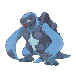 animal_focus carracosta full_body gen_5_pokemon nintendo no_humans official_art open_mouth pokemon pokemon_(creature) pokemon_bw pokemon_focus simple_background solo standing sugimori_ken third-party_source turtle white_background
