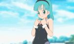 Rule 34 | 1girl, animal ears, animated, black leotard, blue eyes, blue hair, blush, bouncing breasts, bow, bowtie, breasts, bulma, detached collar, dragon ball, fake animal ears, female focus, flashing, goldmondsel, happy, leotard, leotard pull, looking at viewer, lowres, medium breasts, nipple stimulation, nipple tweak, nipples, no bra, open mouth, outdoors, pantyhose, playboy bunny, poking, rabbit ears, short hair, smile, solo, thighband pantyhose, video, wrist cuffs