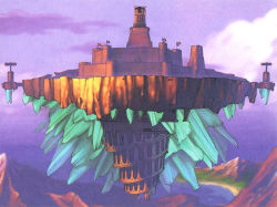 alucaneet_palace brave_fencer_musashiden floating_castle floating_city no_humans nomura_tetsuya palace tenkuu_no_shiro_laputa