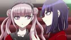 Rule 34 | 1boy, 1girl, animated, brother and sister, matching hair/eyes, pink eyes, pink hair, purple eyes, siblings, tagme, the hundred line -last defense academy-, tsukumo ima, tsukumo kako, twins, twintails, video