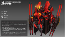 Rule 34 | 1futa, arm at side, armor, black background, black robe, body modification, boots, breasts, censored, colored nipples, colored skin, corruption, cyborg, english text, extra arms, extra eyes, futanari, glowing horns, gradient background, grey background, halo, hand on own hip, hat, high heel boots, high heels, high ponytail, highres, holding, holding sword, holding weapon, horns, huge breasts, huge penis, huge weapon, large testicles, light frown, mechanization, military hat, mosaic censoring, multiple swords, navel, original, outstretched arms, penis, platinum1945, ponytail, red hair, red skin, robe, robot, shoulder armor, solo, sword, testicles, thighs, third eye on chest, weapon, wide hips, yellow halo, yellow nipples