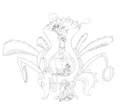 4girls absurdres anal blush bone breasts consensual_tentacles corpse cum cum_in_ass cum_on_body cum_on_breasts cum_on_feet cum_on_upper_body death deep_penetration defeat digestion dissolving_clothes ejaculation estellise_sidos_heurassein female_masturbation fingering gauche_(tales) giant giant_monster hand_on_ass happy_sex highres inside_creature interspecies judith_(tales) large_breasts masturbation medium_breasts monochrome monster multiple_girls namco nude panties_around_leg partially_undressed peril plant potion rita_mordio scared sex sketch skull stomach_bulge submerged tales_of_(series) tales_of_vesperia tentacles topless_female uncensored upside-down vore x-ray