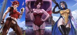 absurdres borderlands borderlands_(series) borderlands_2 highres lilith_(borderlands) mad_moxxi maya_(borderlands) tagme