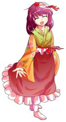 Rule 34 | 1girl, alphes (style), collarbone, commentary request, dairi, flower, full body, furisode, hair flower, hair ornament, hakama, hakama skirt, hieda no akyuu, japanese clothes, kimono, large variant set, meiji schoolgirl uniform, parody, purple hair, red hakama, scroll, short hair, skirt, socks, solo, style parody, tachi-e, touhou, transparent background, variant set, white socks, wide sleeves