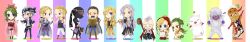 1990s_(style) 3girls 6+boys armband armor bad_id bad_pixiv_id bandana black_hair blonde_hair blue_eyes blue_skin bone book boots bridal_gauntlets brown_eyes cape card celes_chere closed_eyes coat colored_skin cyan_garamonde detached_sleeves dog earrings edgar_roni_figaro facial_hair final_fantasy final_fantasy_vi fingerless_gloves gau gloves gogo green_eyes green_hair grey_hair hat highres humumumu interceptor jacket jewelry locke_cole long_hair long_image mog moogle multiple_boys multiple_girls mustache necklace notepad one_eye_closed open_mouth paintbrush pants pantyhose pink_ribbon ponytail red_eyes relm_arrowny retro_artstyle ribbon sabin_rene_figaro sash scar scarf setzer_gabbiani shadow_(ff6) short_hair shoulder_pads sitting squatting staff strago_magus tina_branford trench_coat umaro wide_image wink wristband yeti_(creature)