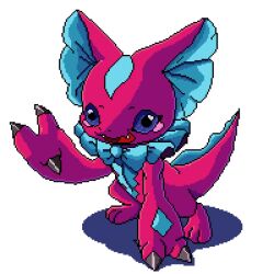 Rule 34 | animated, blue eyes, claws, digimon, digimon (creature), elizamon, highres, ribbon, tagme, tail, video