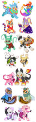 absurdres african_wild_dog angel_wings animal animal_focus antennae baby_neopet bat_wings black_hair blonde_hair blue_cloak bori_(neopets) bow braid butterfly_wings checkered_clothes chibi chibi_only cloak clothed_animal commentary cosplay cow creature creature_focus dalmatian dog edna_(neopets) edna_(neopets)_(cosplay) emo_fashion english_commentary eyrie faerie_neopet fire fluffy gelert glasses griffin hair_bun halloween_neopet hat highres hooves horns insect_wings kau_(neopets) knife kougra long_hair low_twin_braids lupe_(neopets) mouth_hold multicolored_hair neopet_(creature) neopets no_humans one_eye_closed original pink_eyes pink_hair plushie_neopet rainbow_neopet reading red_bow salemsevern school_uniform see-through_wings short_hair side_braid simple_background single_hair_bun sitting skull split-color_hair spotted_fur spotted_neopet striped_neopet tiger twin_braids valentine_neopet white_background wings witch_hat wristband xweetok zafara