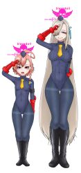0wa3253b34g0d2h absurdres ahoge asuna_(blue_archive) blonde_hair blue_archive blue_eyes blue_halo blue_leotard boots braid breasts corruption cosplay dark_persona empty_eyes fingerless_gloves garrison_cap gloves hair_over_one_eye halo hat heattech_leotard highleg highleg_leotard highres large_breasts leather leather_boots leotard long_hair looking_at_viewer mind_control mole mole_on_breast mole_under_each_eye mole_under_eye multiple_moles necktie neru_(blue_archive) pantyhose red_eyes red_gloves ribbed_leotard salute shadaloo shadaloo_dolls short_hair single_braid sleeved_leotard smile street_fighter street_fighter_zero_(series) thong_leotard turtleneck very_long_hair yellow_necktie