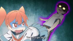 1boy 2girls animated anime_screenshot ass belt black_hair child crawling glasses grabbing_another&#039;s_ass groping interior long_hair multiple_girls necktie open_mouth orange_hair pants school_uniform skirt sweat tagme tanaka_(ueno-san_wa_bukiyou) twintails ueno-san_wa_bukiyou ueno_(ueno-san_wa_bukiyou) very_long_hair video white_hair yamashita_(ueno-san_wa_bukiyou) you_gonna_get_raped