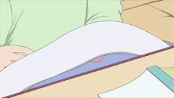 Rule 34 | 1girl, animated, animated gif, black eyes, black hair, blanket, blush, book, chips (food), female focus, food, kotatsu, lowres, nichijou, no mouth, screencap, sexually suggestive, shark, shinonome nano, short hair, sitting, solo, table, television, winding key, | |