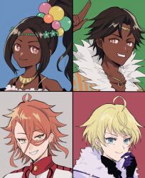 Rule 34 | + +, 2boys, 2girls, ahoge, antenna hair, blonde hair, blue eyes, brown eyes, dark-skinned female, dark-skinned male, dark skin, earrings, fire emblem, fire emblem engage, fogado (fire emblem), gold earrings, jewelry, merrin (fire emblem), messy hair, multiple boys, multiple girls, nintendo, oda32t, orange hair, pandreo (fire emblem), timerra (fire emblem), yellow eyes