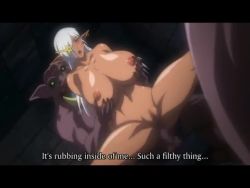 2girls 4boys anal animated breasts cum cum_in_ass cum_in_pussy doggystyle dungeon elf elf_hime_nina full_nelson hetero huge_breasts long_hair miriya multiple_boys multiple_girls orc pig pointy_ears rape screencap sex sex_from_behind tagme v vaginal video