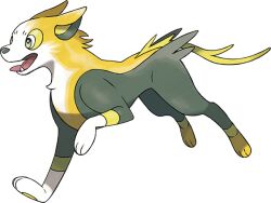 animal_focus artist_request boltund dog fangs full_body gen_8_pokemon green_eyes nintendo no_humans official_art open_mouth pokemon pokemon_(creature) pokemon_focus pokemon_swsh solo third-party_source tongue tongue_out transparent_background